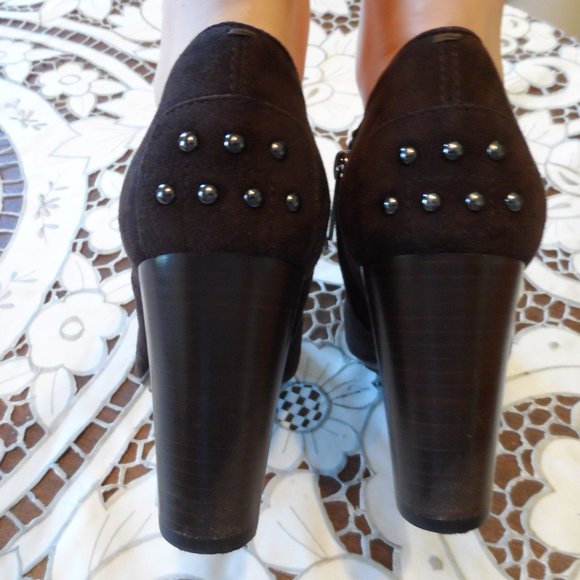 Tod's Brown Suede/Patent Leather Ankle Boot 37 - Picture 11 of 16